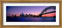 Framed Bridge across the sea, Sydney Opera House, Sydney Harbor Bridge, Milsons Point, Sydney, New South Wales, Australia