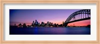 Framed Bridge across the sea, Sydney Opera House, Sydney Harbor Bridge, Milsons Point, Sydney, New South Wales, Australia