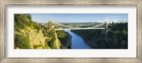 Framed Bridge across a river, Clifton Suspension Bridge, Avon Gorge, Bristol, England