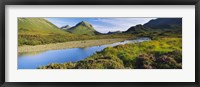 Framed River flowing on a landscape, River Sligachan, Glen Sligachan, Isle of Skye, Scotland