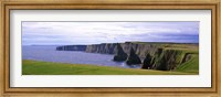 Framed Seascape with coastal cliffs, Ireland.