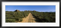 Framed Dirt road passing through a landscape, Kouebokkeveld, Western Cape Province, South Africa