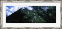 Framed Low angle view of a mountain, Milford Sound, Fiordland, South Island, New Zealand