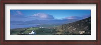 Framed High angle view of a cottage in a field near a bay, Allihies, County Cork, Munster, Republic of Ireland