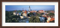 Framed High angle view of a town, Tallinn, Estonia