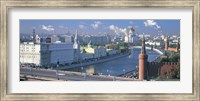 Framed Buildings at the waterfront, Moskva River, Moscow, Russia