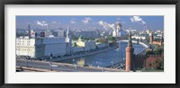 Framed Buildings at the waterfront, Moskva River, Moscow, Russia