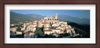 Framed High angle view of a town, Goriano Sicoli, L'Aquila Province, Abruzzo, Italy