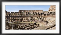 Framed Interiors of an amphitheater, Coliseum, Rome, Lazio, Italy