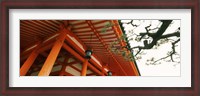 Framed Low angle view of a shrine, Heian Jingu Shrine, Kyoto, Kyoto Prefecture, Kinki Region, Honshu, Japan