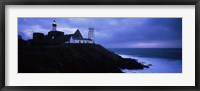 Framed Lighthouse at the seaside, Pointe Saint Mathieu, Finistere, Brittany, France