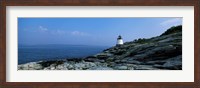 Framed Castle Hill Lighthouse at the seaside, Newport, Newport County, Rhode Island, USA
