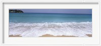 Framed Surf on the beach, Antigua, Antigua and Barbuda