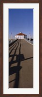 Framed Hut on a pier, Manhattan Beach Pier, Manhattan Beach, Los Angeles County, California (vertical)