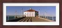 Framed Building on a pier, Manhattan Beach Pier, Manhattan Beach, Los Angeles County, California, USA