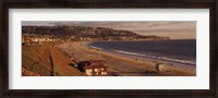 Framed High angle view of a coastline, Redondo Beach, Los Angeles County, California, USA