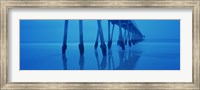 Framed Low angle view of a pier, Hermosa Beach Pier, Hermosa Beach, California, USA