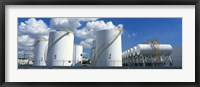 Framed Storage tanks in a factory, Miami, Florida, USA