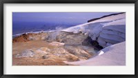 Framed Panoramic view of a geothermal area, Kverkfjoll, Vatnajokull, Iceland