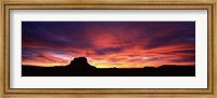 Framed Buttes at sunset, Chaco Culture National Historic Park, New Mexico, USA
