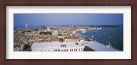 Framed High angle view of a city, Grand Canal, St. Mark's Campanile, Doges Palace, Venice, Veneto, Italy