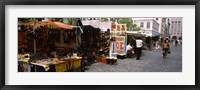 Framed Flea market at a roadside, Greenmarket Square, Cape Town, Western Cape Province, Republic of South Africa