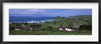 Framed Thatched Rondawel huts, Hole in the Wall, Coffee Bay, Transkei, Wild Coast, Eastern Cape Province, Republic of South Africa