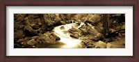 Framed Stream flowing through rocks, Lee Vining Creek, Lee Vining, Mono County, California, USA
