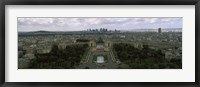 Framed Cityscape viewed from the Eiffel Tower, Paris, Ile-de-France, France