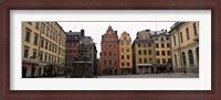 Framed Buildings in a city, Stortorget, Gamla Stan, Stockholm, Sweden