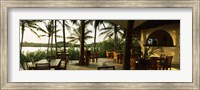 Framed Restaurant surrounded with palm trees, Pilipan Restaurant, Watamu, Coast Province, Kenya