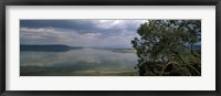 Framed Reflection of clouds in water, Lake Nakuru, Great Rift Valley, Lake Nakuru National Park, Kenya