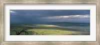 Framed Clouds over mountains, Lake Nakuru, Great Rift Valley, Lake Nakuru National Park, Kenya