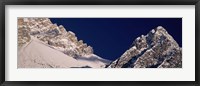 Framed Mountain covered with snow, Dolomites, Cadore, Province of Belluno, Veneto, Italy