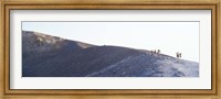 Framed Group of people on a mountain, Vulcano, Aeolian Islands, Italy