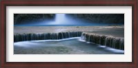 Framed Waterfall in a forest, Mooney Falls, Havasu Canyon, Havasupai Indian Reservation, Grand Canyon National Park, Arizona, USA