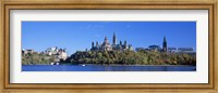 Framed Government building on a hill, Parliament Building, Parliament Hill, Ottawa, Ontario, Canada