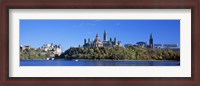 Framed Government building on a hill, Parliament Building, Parliament Hill, Ottawa, Ontario, Canada