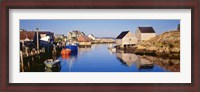 Framed Fishing village of Peggy's Cove, Nova Scotia, Canada
