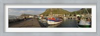 Framed Fishing boats at a harbor, Kalk Bay, False Bay, Cape Town, Western Cape Province, South Africa