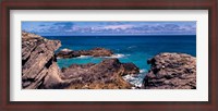 Framed Rock formations on the coast, Bermuda