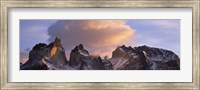 Framed Clouds over mountains, Torres Del Paine, Torres Del Paine National Park, Chile