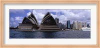 Framed Opera house at the waterfront, Sydney Opera House, Sydney Harbor, Sydney, New South Wales, Australia