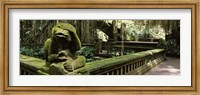 Framed Statue of a monkey in a temple, Bathing Temple, Ubud Monkey Forest, Ubud, Bali, Indonesia