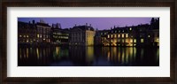 Framed Buildings at the waterfront, Binnenhof, The Hague, South Holland, Netherlands