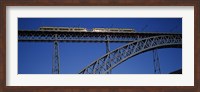 Framed Low angle view of a bridge, Dom Luis I Bridge, Duoro River, Porto, Portugal