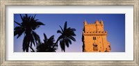 Framed Low angle view of a tower, Torre De Belem, Belem, Lisbon, Portugal