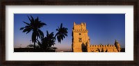 Framed Torre De Belem, Belem, Lisbon, Portugal