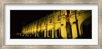 Framed Low angle view of a monastery at night, Mosteiro Dos Jeronimos, Belem, Lisbon, Portugal