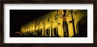 Framed Low angle view of a monastery at night, Mosteiro Dos Jeronimos, Belem, Lisbon, Portugal